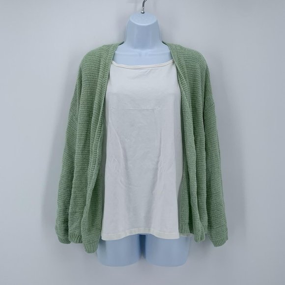 wild fable Sweaters - Wild Fable NWT Women's Green Long Sleeve Open Knit Cardigan Size Large